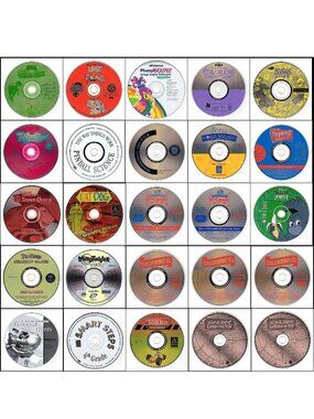25 Vintage CD-ROM Kids Lot #6 (1998-2000)